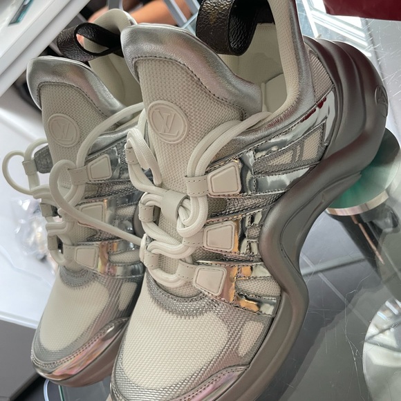 vuitton archlight silver sneakers